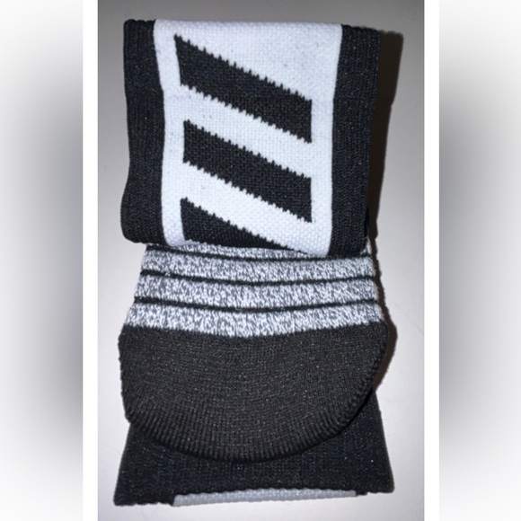 Adidas Creator 365 Basketball Crew Socks 1 Pair Women 5-6.5 Black w White Logo - Picture 9 of 11